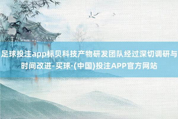 足球投注app标贝科技产物研发团队经过深切调研与时间改进-买球·(中国)投注APP官方网站