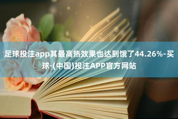 足球投注app其最高热效果也达到饿了44.26%-买球·(中国)投注APP官方网站