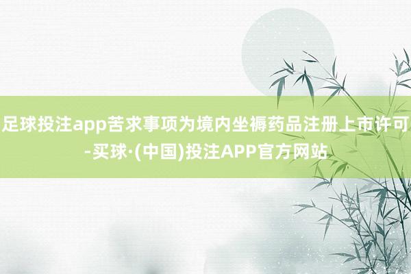 足球投注app苦求事项为境内坐褥药品注册上市许可-买球·(中国)投注APP官方网站