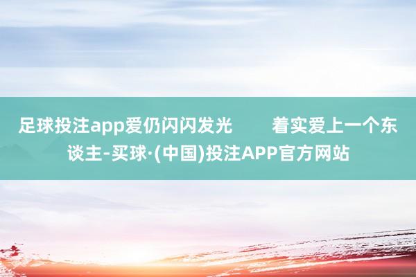 足球投注app爱仍闪闪发光        着实爱上一个东谈主-买球·(中国)投注APP官方网站