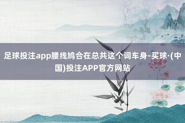 足球投注app腰线鸠合在总共这个词车身-买球·(中国)投注APP官方网站