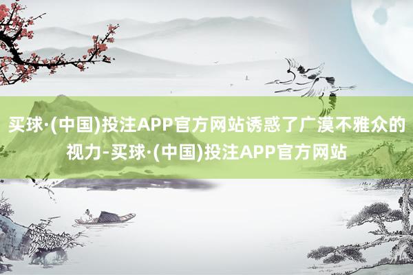 买球·(中国)投注APP官方网站诱惑了广漠不雅众的视力-买球·(中国)投注APP官方网站