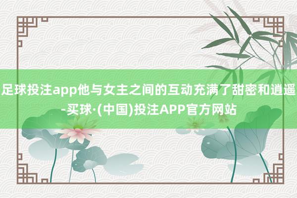 足球投注app他与女主之间的互动充满了甜密和逍遥-买球·(中国)投注APP官方网站