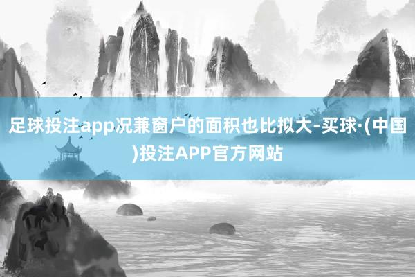 足球投注app况兼窗户的面积也比拟大-买球·(中国)投注APP官方网站