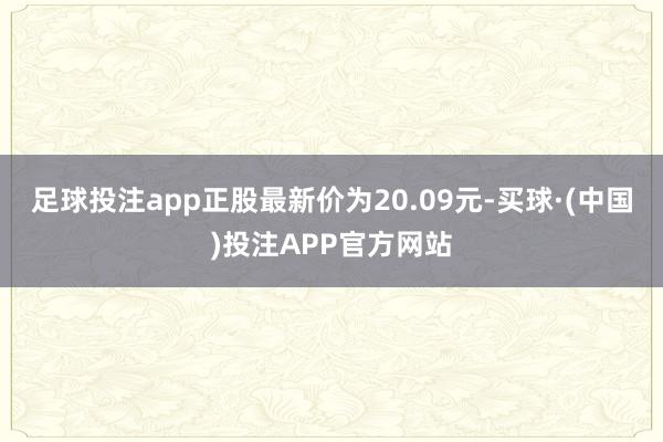 足球投注app正股最新价为20.09元-买球·(中国)投注APP官方网站