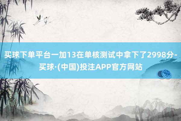 买球下单平台一加13在单核测试中拿下了2998分-买球·(中国)投注APP官方网站