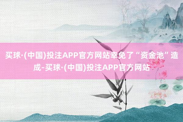 买球·(中国)投注APP官方网站幸免了“资金池”造成-买球·(中国)投注APP官方网站