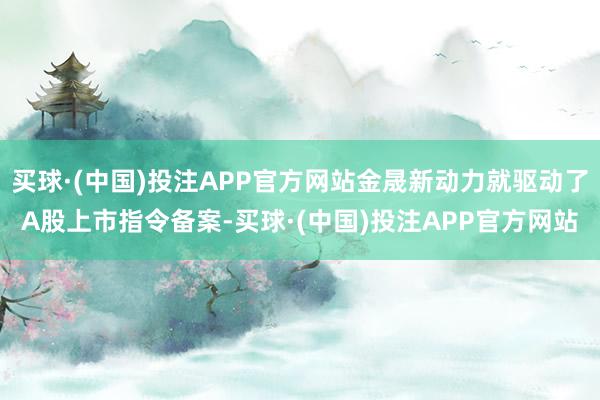 买球·(中国)投注APP官方网站金晟新动力就驱动了A股上市指令备案-买球·(中国)投注APP官方网站