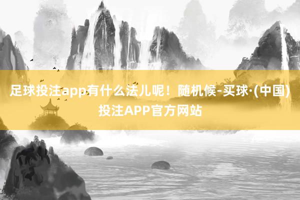 足球投注app有什么法儿呢！随机候-买球·(中国)投注APP官方网站