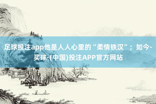 足球投注app他是人人心里的“柔情铁汉”；如今-买球·(中国)投注APP官方网站