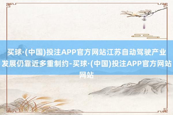 买球·(中国)投注APP官方网站江苏自动驾驶产业发展仍靠近多重制约-买球·(中国)投注APP官方网站