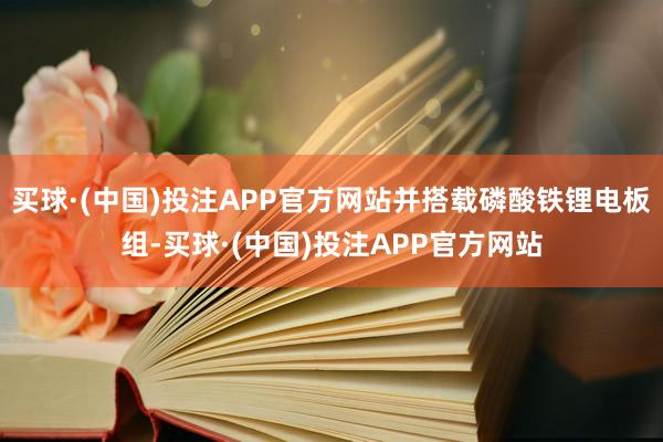 买球·(中国)投注APP官方网站并搭载磷酸铁锂电板组-买球·(中国)投注APP官方网站